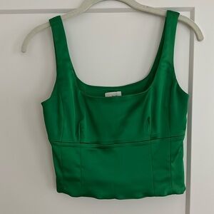Aritzia green crop top